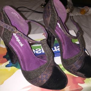 Purple Velvet Pumps